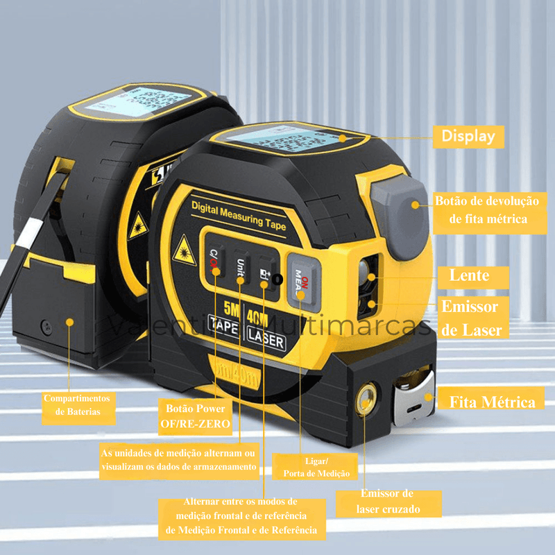 Laser Tape and 3-in-1 Digital Leveler